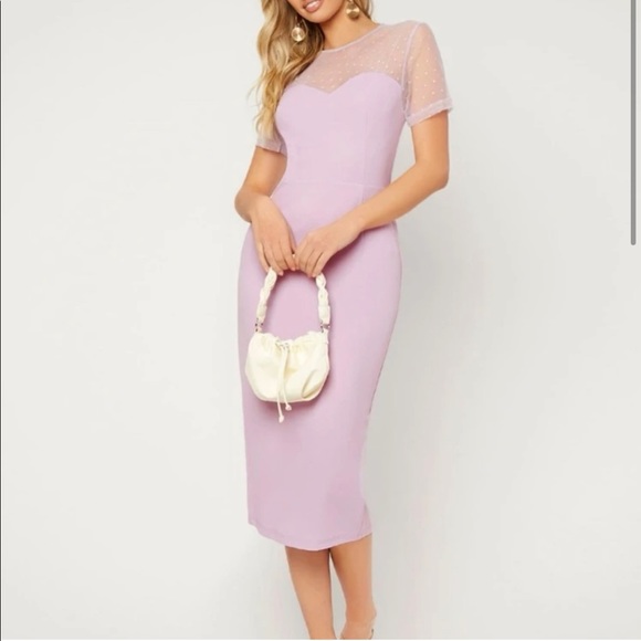 DOROTHY PERKINS LILAC DRESS - Picture 3 of 3